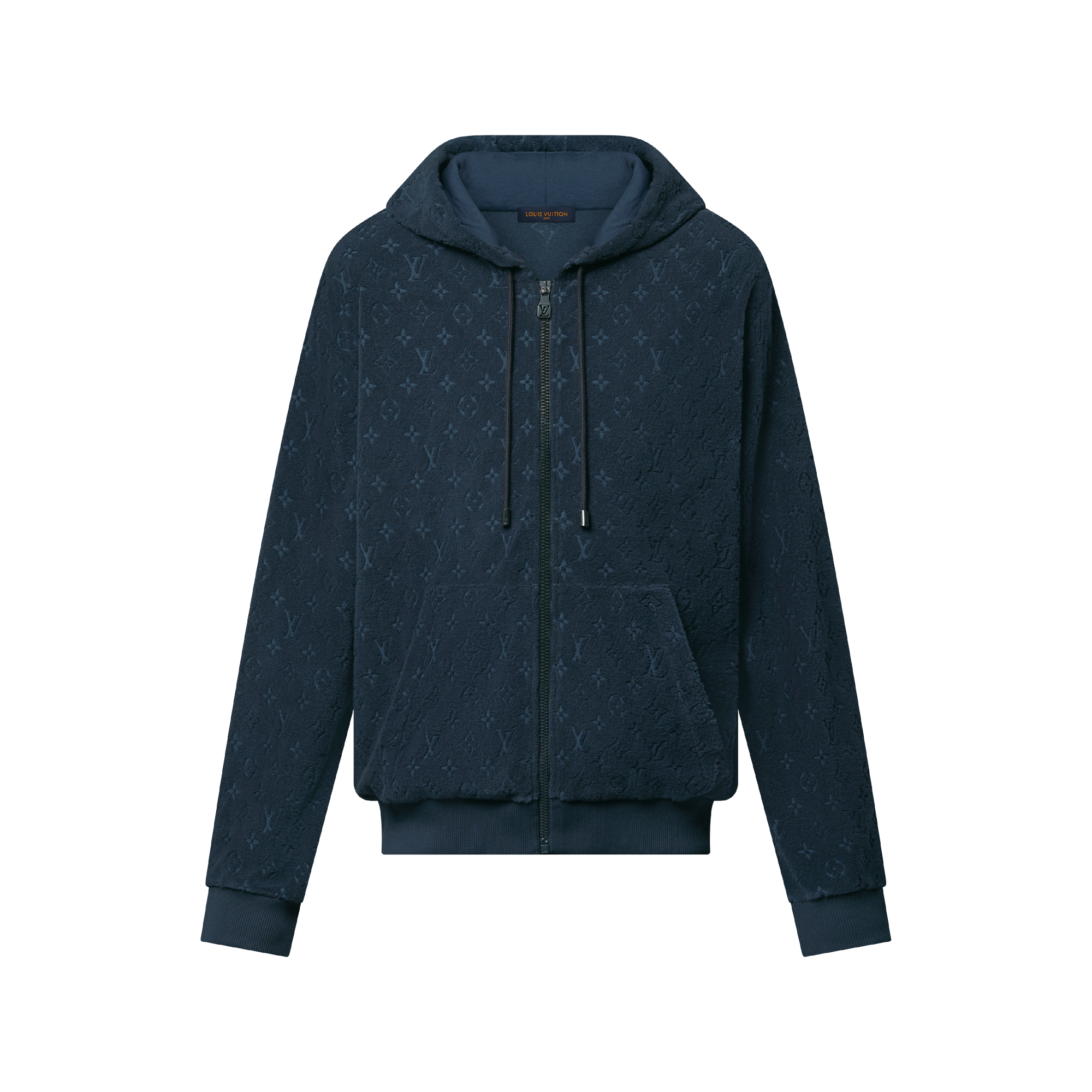 Louis Vuitton ネイビー ジップアップジャケット Louis Vuitton x Nigo Zippered Knitted Jacket Deep Navy Men's